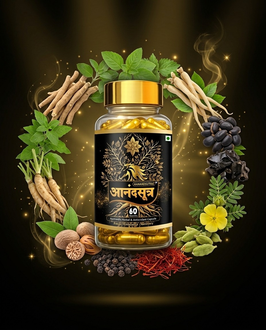 आनंदसूत्र प्राकृतिक आयुर्वेदिक वेलनेस कैप्सूल पैक